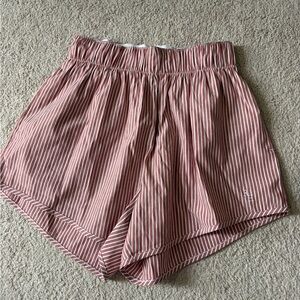 Recreational Habits Striped Rust boxer shorts